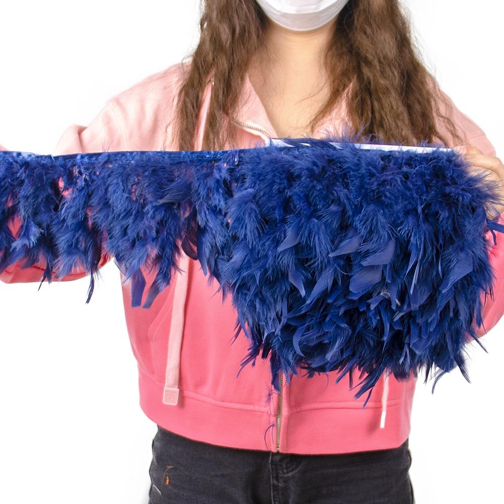 Разноцветная натуральная отделка из перьев индейки, лента из перьев марабу, украшение для свадебного платья, юбки, шитье, рукоделие 10-15 см