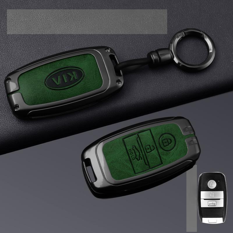 Leather Car Smart Remote Key Case Cover Shell Holder For KIA Sportage Cerato Optima K2 K3 K4 K5 RIO Picanto Soul Sorento Sedona tkjzm00
