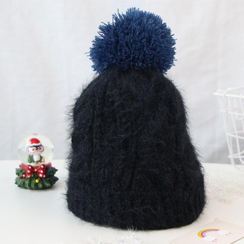 Красочная детская шапка с помпоном, осенне-зимняя детская шапка-бини для девочек и мальчиков, вязаная крючком толстая теплая однотонная шапка для малышей