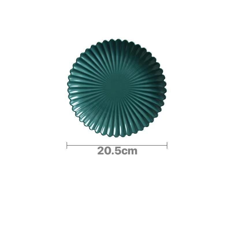 Креативная тарелка с хризантемой, керамическая посуда, тарелка для завтрака, десертная тарелка