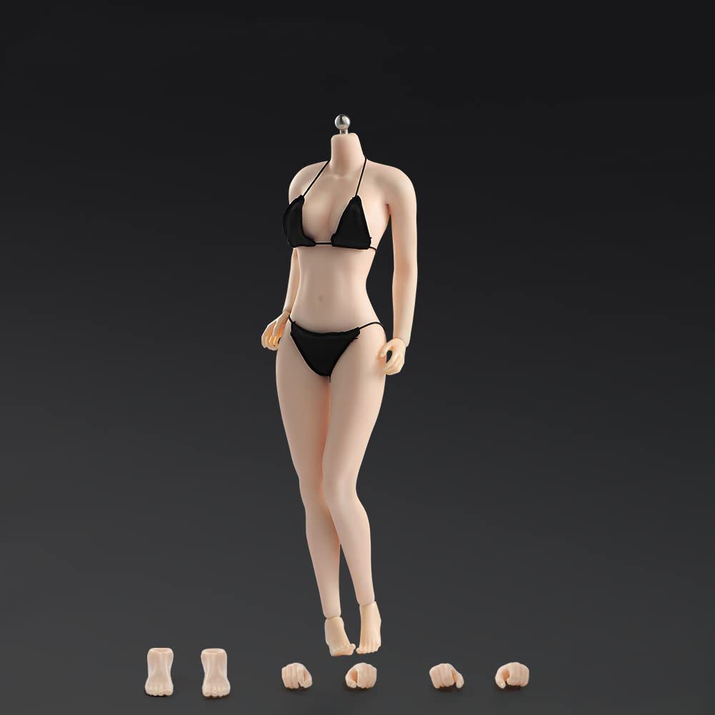 1/6 Scale Upgraded Version of the Movable Female Body, Scale Steel Frame, Super Flexible Makeup, Seamless Body, Large Bust, 12-inch Female Action Doll