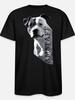 Men'S for American Staffordshire Terrier Tshirt Large Size Dog Breed Print Casual Loose Fit Crew Nec