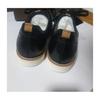 Used New item 25,300 yen madras Madras leather sneakers genuine leather black 25