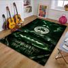 Panathinaikos Clover with Athens View Patterned carpet, non slip mat suitable for living room and bedroom sofas