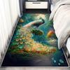 3D ковер с принтом павлина для гостиной, журнальный столик, напольный коврик для спальни, прикроватный коврик для коридора, противообрастающий декоративный напольный коврик