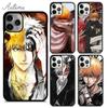 Чехол для телефона Bleach Ichigo Kurosaki Anime для iPhone 11 12 13 14 Pro Max mini X XR XS SE 2020 6S 7 8 Plus Galaxy S21 S22