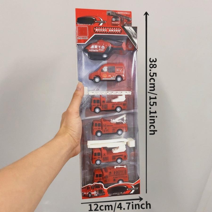 6 шт./1 компл., модель автомобиля, игрушка, пожарная машина, самолет, полицейская инженерная модель для мальчиков, Рождественский подарок, литой под давлением 1/64, игрушечный автомобиль с откатным механизмом