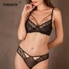 New Lace Bra Set Push Up Bras and Panty Set Classic Bandage Underwire Lingerie Set Sexy Ultrathin Underwear