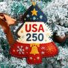 Handmade Felt Christmas Tree Ornament Us 250th Anniversary Felt Ornament Embroidery Xmas Tree Decoration