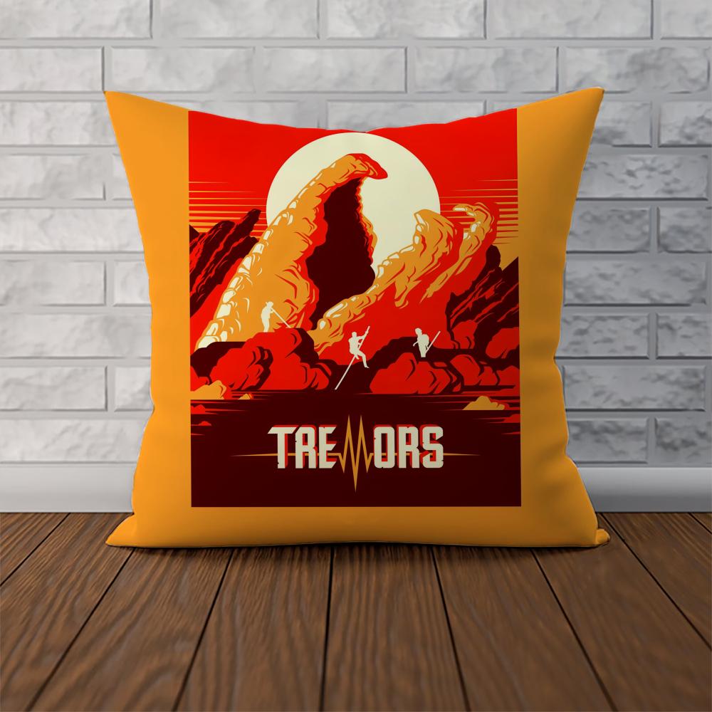 TTremors Movie Pillow Case For Car Sofa Decorative Home Doublesided Print Plush Square Throw Pillow Cushion Cover