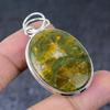 Ocean Jasper Gemstone Handmade 925 Sterling Silver Jewelry Pendant 2.21" U5K64
