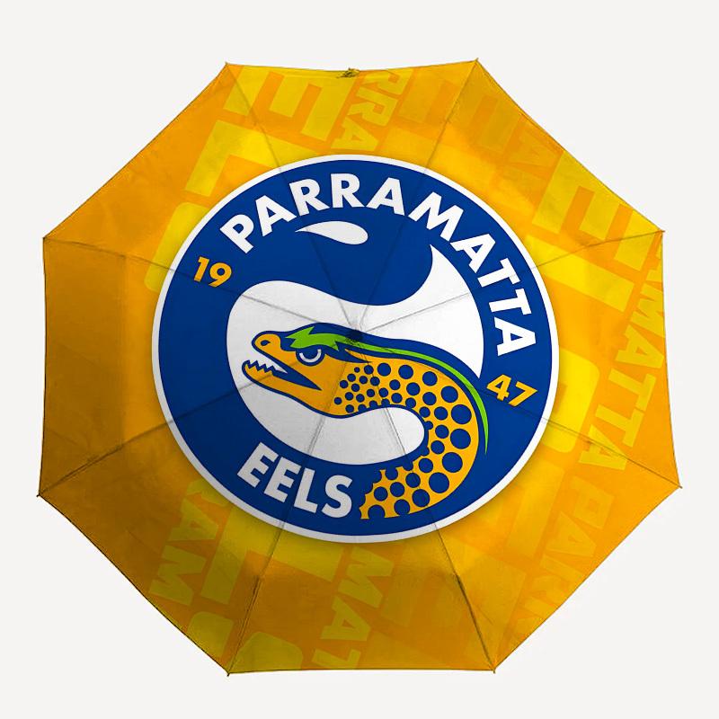 Parramatta Eels, Logo Automatic Opening and Closing, 8 rib Structure Portable Umbrella, Suitable for Men and Women in All Seasons Perfect G