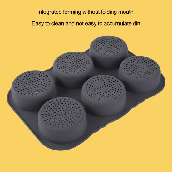 Yousheng 6 сеток, форма для гамбургеров, пищевая легкосъемная форма с отверстиями, форма для французского хлеба с равномерным нагревом, антипригарный инструмент для выпечки