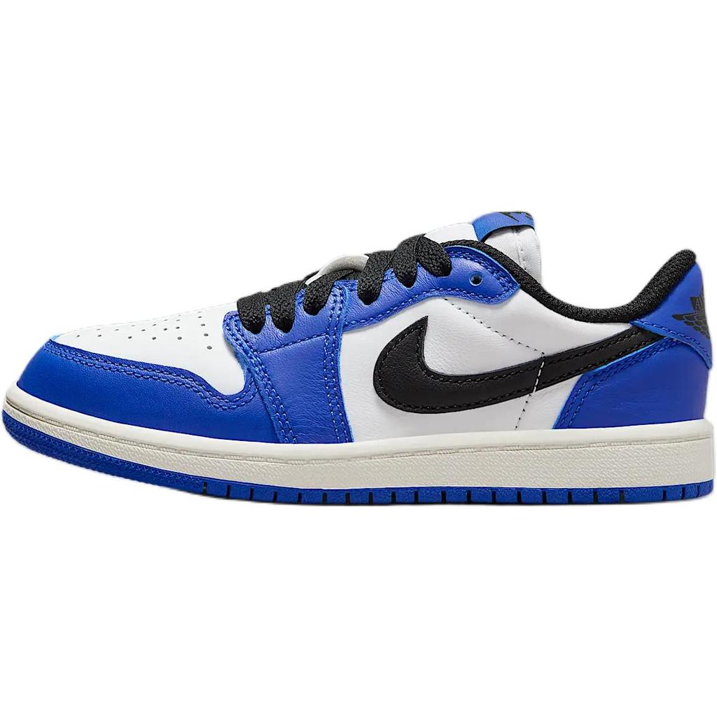 Air Jordan 1 Retro Low OG PS Game Royal Kids Sneakers Blue White Black FQ5436-140