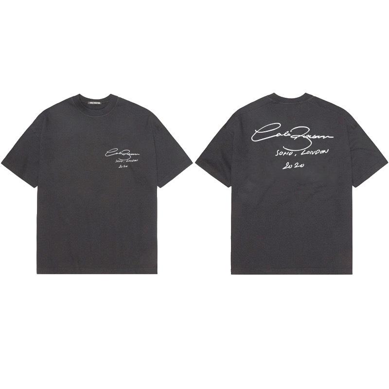 Hot sales Summer Casual High Quality Cotton Men O-Neck Letter Printed Pattern Tees Harajuku Women Cozy Short Sleeve T-shirt