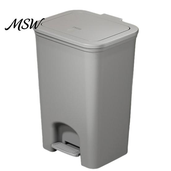 Modern Bathroom Waste Can Pedal Trash Can, with Dual-mode Lid, Easy Access Garbage Foot Bin Odor-proof Slim Solid Color Basket, for And Kitchen