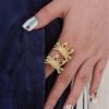 Hot-Selling Jewelry, Copper-Plated Zircon Animal Ring, Crab Fashion Open Ring, Niche Exquisite