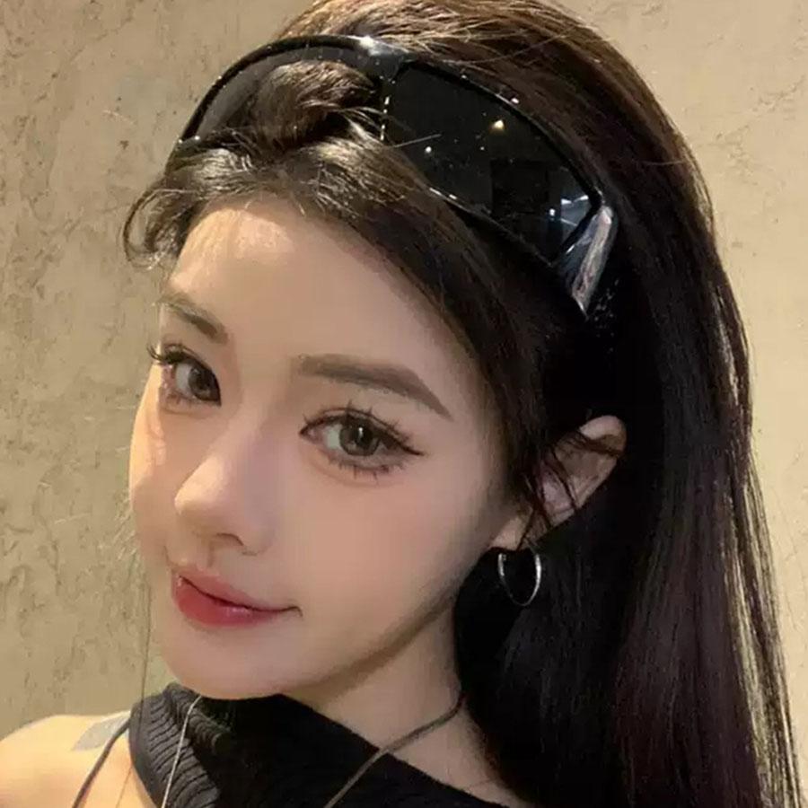 Новые солнцезащитные очки с повязкой на голову, модные солнцезащитные очки знаменитостей из Интернета, черные, высокого класса, модные мужские и женские уличные фотографии, солнцезащитные очки для защиты от солнца на открытом воздухе