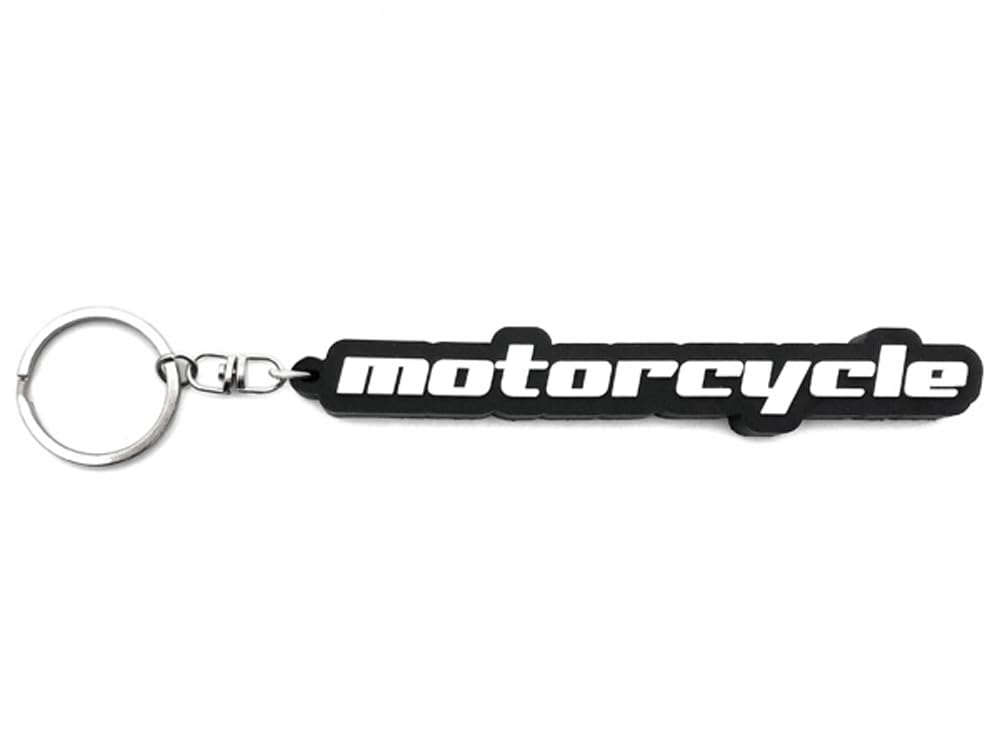 SPEED ADDICT Motorcycle RUBBER KEY HOLDER Thick Rubber Key Chain, Black/motorcycle