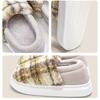 Japanese Silent Cotton Slippers Women's Winter Indoor Thickened Bag and Warm Couple Cotton Shoes Men