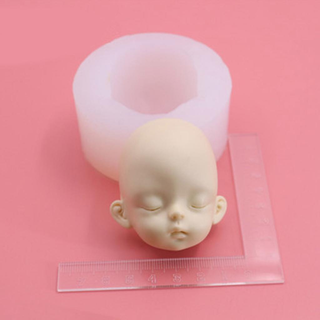3D голова куклы, детское лицо, силиконовая форма, мыло ручной работы, глина, пластырь, форма для помадки, шоколада, печенья, сахара, ремесло, сделай сам