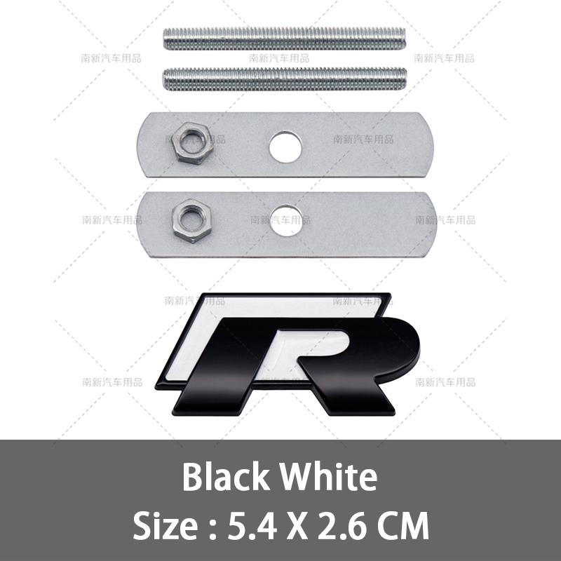 BSC1 2026 Горячий Для VOLKSWAGEN VW 3D Металлический Значок Решетки Радиатора R R line Наклейки на Решетку Для Volkswagen VW R Rline Bora Golf GTI Polo Tig fl2