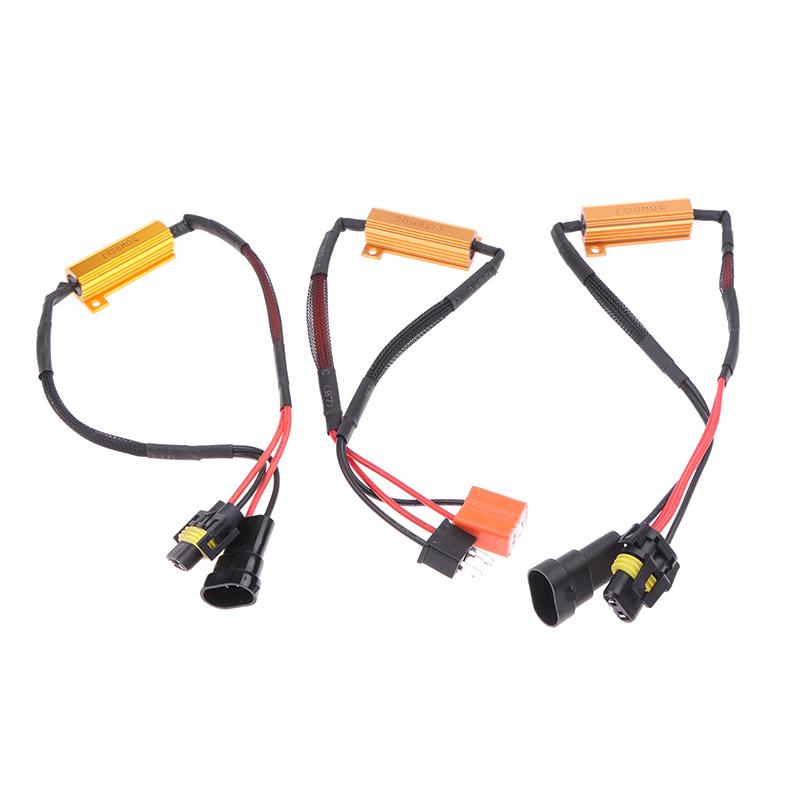 1 шт. Автомобильный резистор нагрузки, ошибка компенсатора, светодиодный декодер Canbus, свободная проводка, компенсатор, декодер, свет 50 Вт H4 H7 H8/H11 9005/9006