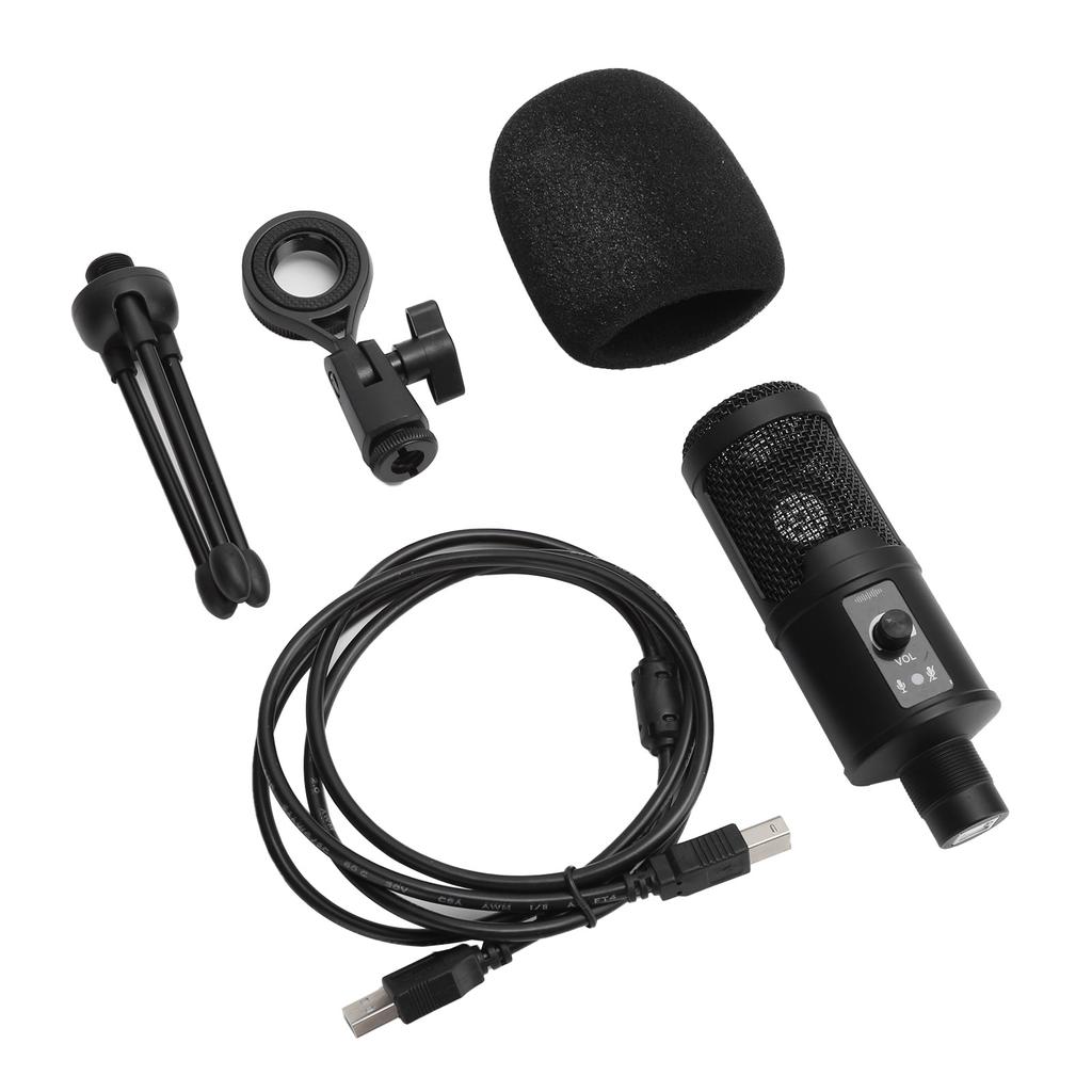 Condenser Microphone for Gaming Computer Live USB Speaker 192K24Bit 20HZ‑20KHZ 20mA
