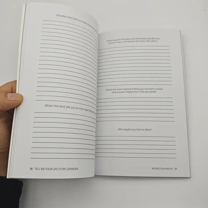 Расскажи мне свою историю жизни, мама, папа, бабушка, дедушка Журнал Многоцелевой журнал Книга Портативный блокнот Школьные родители Подарок