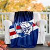 Western Bulldogs Flannel Blanket Soft All-Season Throw, Design for Camping, Car Travel, Hiking Sofa, Bed, Office Perfect Gift for Parties
