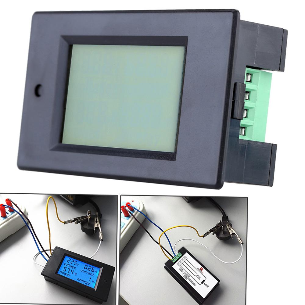 AC80 260V 20A Цифровой ЖК-дисплей Тестер обнаружения тока, напряжения, активной мощности, энергии Многофункциональный прибор Амперметр Вольтметр