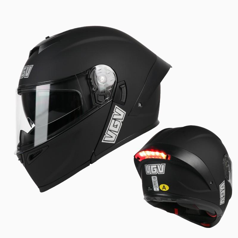 3C/DOT Dual Visor Full Face Motorcycle Helmet With Spoiler Adults Men Women All Season