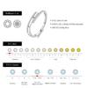 MODIAN D Moissanite Rings 925 Silver Trendy Sparkling Lab Diamond Geometric Finger Ring For Women Fine Jewelry