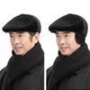 Mink Hair Forward Hat Men's Autumn and Winter Cap Grandpa Casual Versatile Velvet Thermal Hat