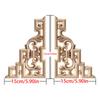 1Pc Chinese Carving Solid Wood Appliques For Furniture Cabinet Unpainted Wooden Mouldings Decal Vintage Home Decor Decorative