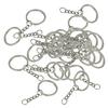 30 Pieces Key Chains With 28mm Open Jump Ring Connector Rings for Jewelry Findings Making