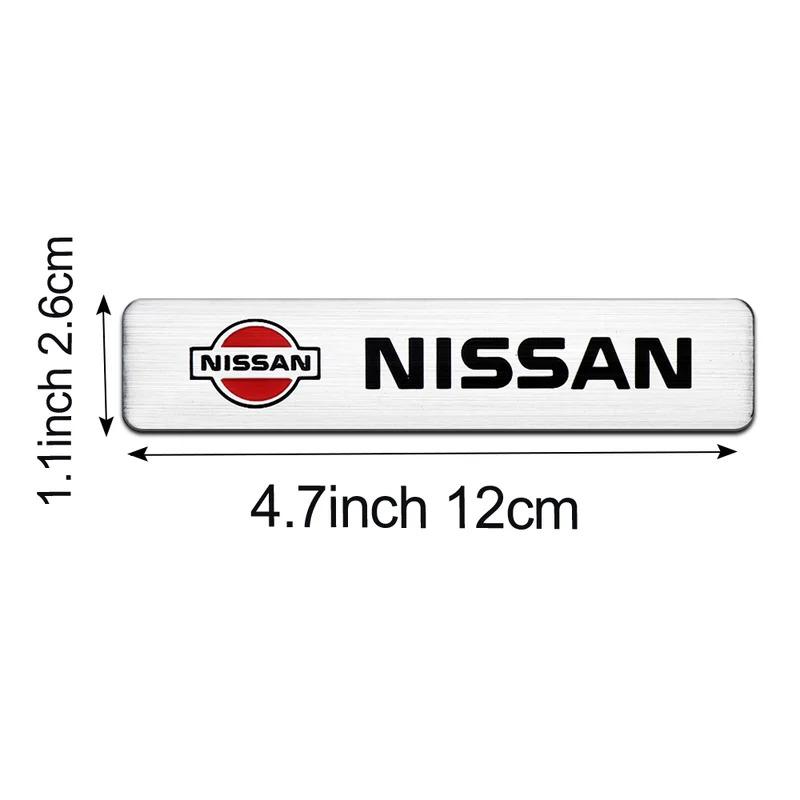 ABE4 Car Styling 3D Aluminum Alloy Body Side Fender Trunk Badge Sticker For Nissan GTR Nismo Terrano Versa Primera Livina Qashqai J11