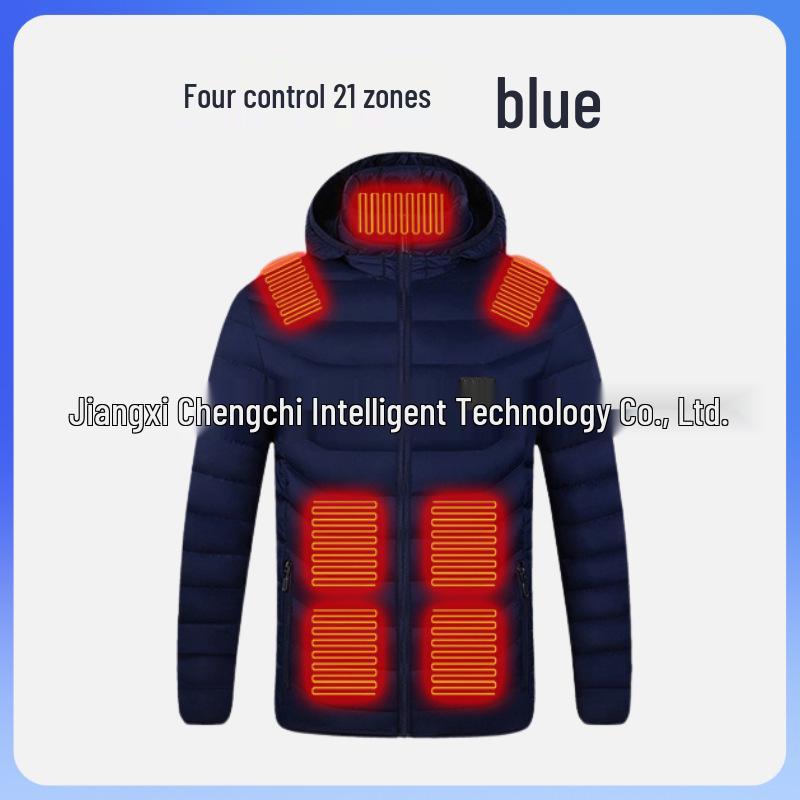 Хлопковая куртка с USB-подогревом и регулируемой температурой