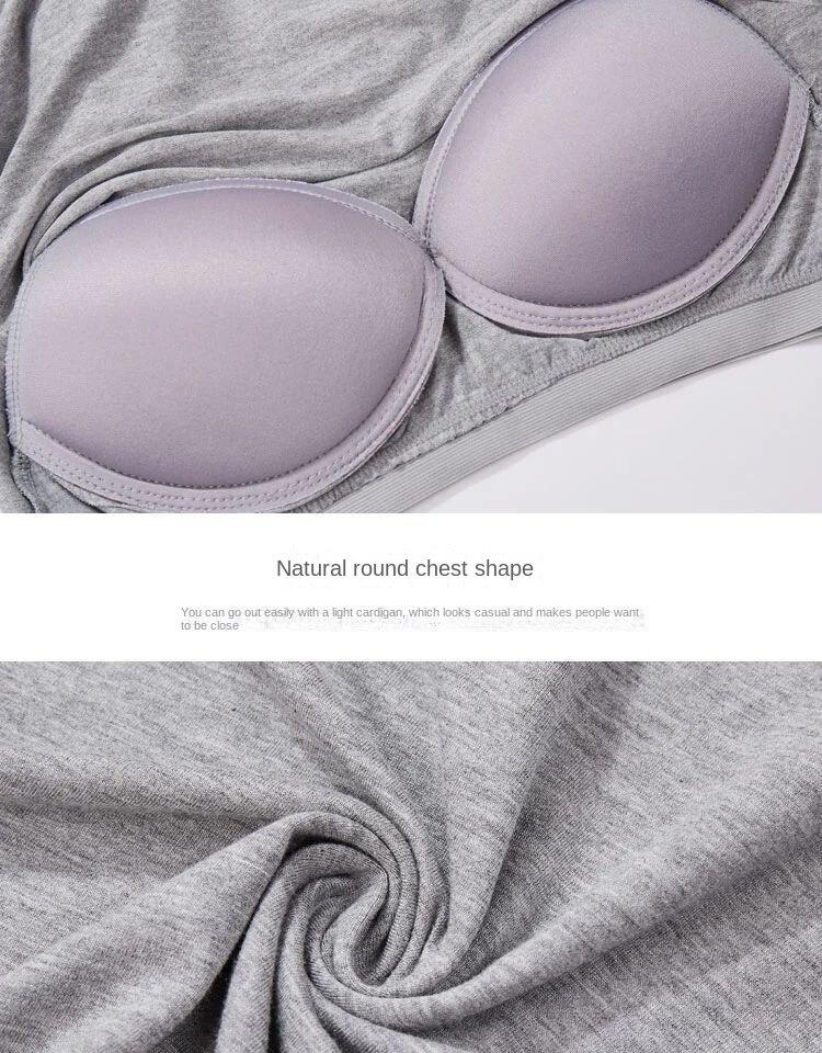 Камзол из модала с накладкой на грудь, женский свободный низ, рубашка-рубашка большого размера, бюстгальтер, цельное нижнее белье
