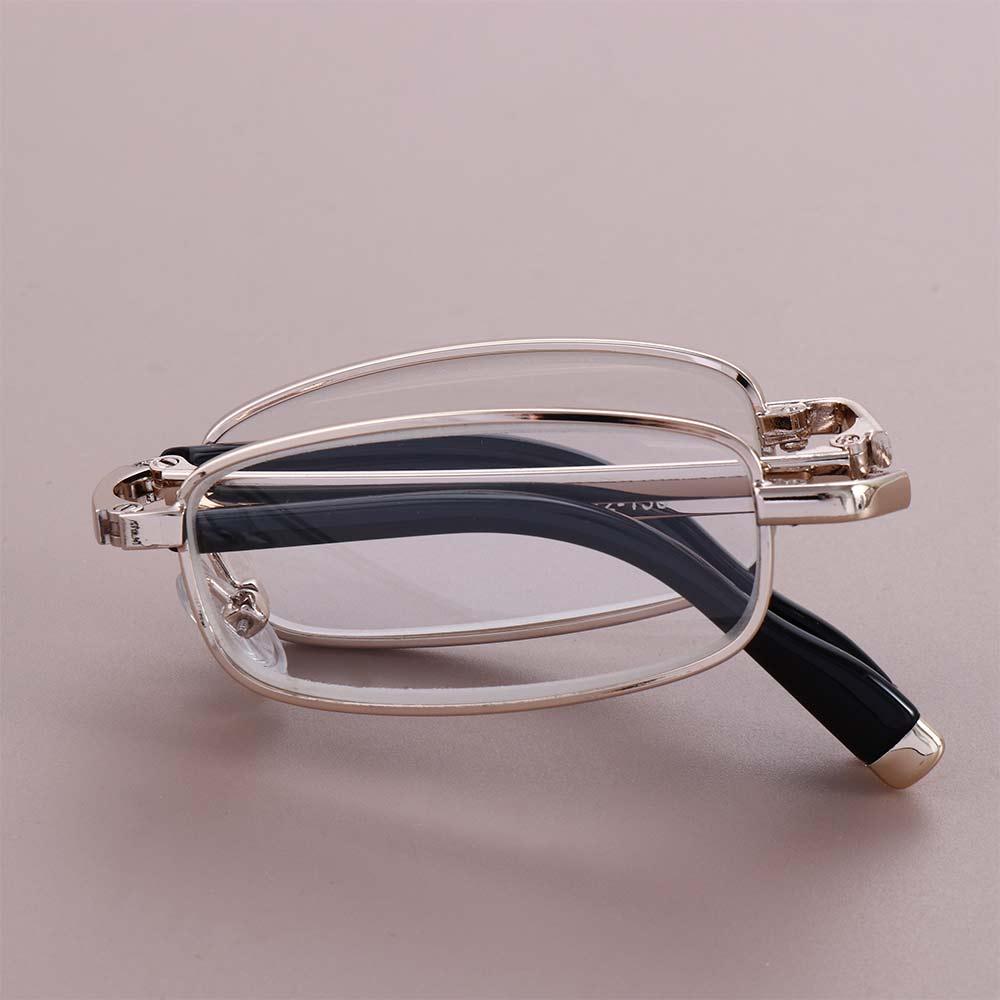 Folding Hyperopia Eyewear With Glasses Box Presbyopia Eyeglasses Foldable Reading Glasses