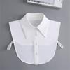 New Fake Victorian Stand Up Collar White Black Lace Collars Detachable For Women Blouse Lapel Shirt False Collar Woman
