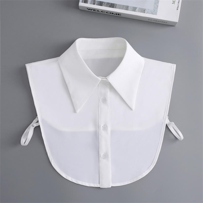 New Fake Victorian Stand Up Collar White Black Lace Collars Detachable For Women Blouse Lapel Shirt False Collar Woman
