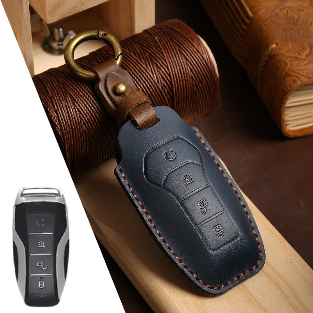 Applicable to BYD Dolphin Qin plusdmi key set purely handmade real cowhide cross-border automotive supplies wholesale