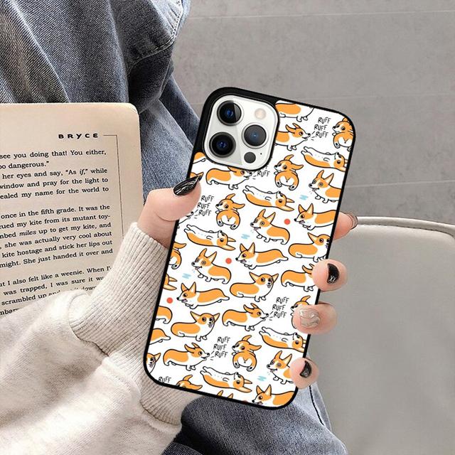 Милый корги Чехол для телефона Задняя крышка для iPhone 17 Air 16 15 14 13 11 12 Pro Max PlusS Чехол Coque