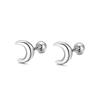 Moon Screw Earrings Are Small, Simple and Versatile Earrings for Women Niche Atmosphere