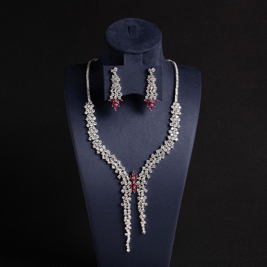 Модный женский комплект серег и ожерелья с преувеличенным дизайном, аксессуары для вечернего платья невесты, праздничные подарки