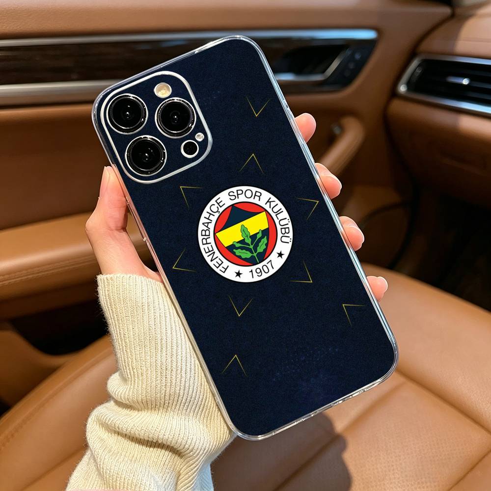 1907-Турция F-Fenerbahce Чехол для телефона для iPhone17,16,15,14,13,12,Pro Max,16/15/14 Plus XS Мягкий прозрачный силиконовый чехол