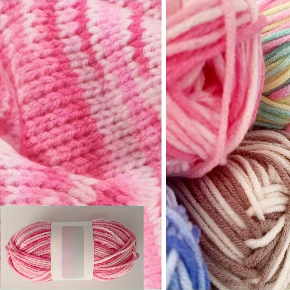 Набор акриловой пряжи из 4 шт., градиент смешанных цветов, мягкая пряжа для рукоделия для ручного машинного вязания крючком, идеально подходит для шарфов, свитеров, носков, перчаток, всего 7,05 унций