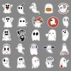 50 Cartoon Ghost Stickers for Halloween DIY Skateboard & Water Cup Decoration