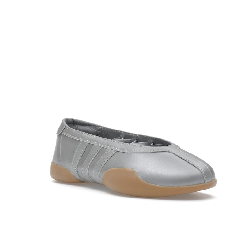 Adidas Taekwondo Mei Ballet серебристые металлические женские кроссовки Gum JR7032